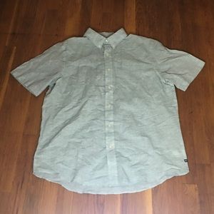 Light blue mesh button down